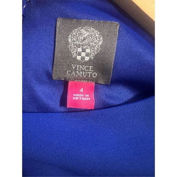 Vince Camuto Women's 4 Tulip Bell Sleeve Mini Dress Royal Blue Cocktail Party - Picture 7 of 9